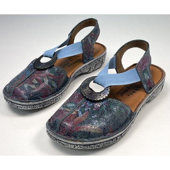 SPRING STEP Womens SIZE 36 (US 5.5-6) Swirlet Blum Blue Comfort SHOES 16833-2011 - Picture 2 of 8